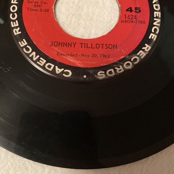 Johnny Tillotson Send Me The Pillow You Dream On/What’ll I Do 45RPM * 1962 - Picture 5 of 12
